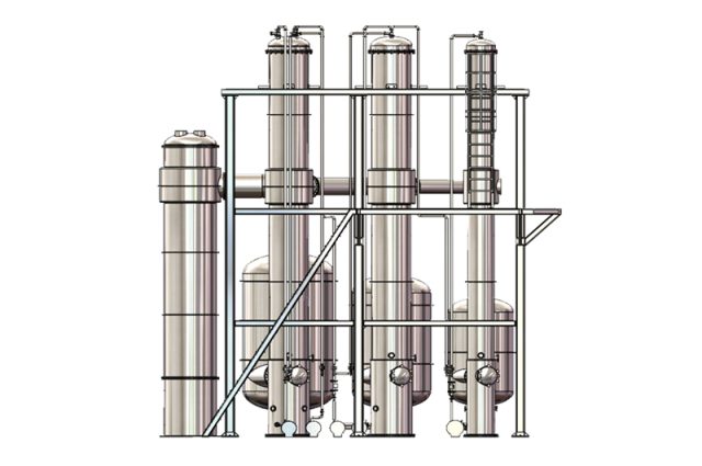 降膜式蒸发浓缩设备的结构及性能